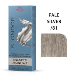 Blondor Permanent Liquid Hair Toner /81 Pale Silver