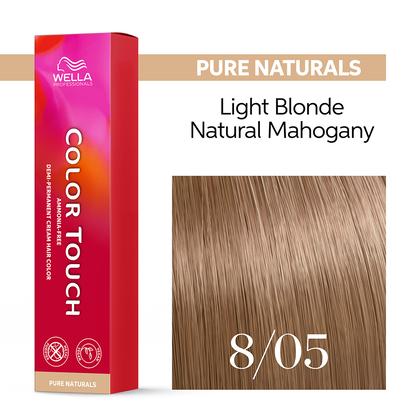 Color Touch 8/05 8/NRv Light Blonde Natural Mahogany Demi-Permanent