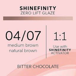 Shinefinity Zero Lift Glaze 04/07 Medium Brown Natural Brown (Bitter Chocolate)