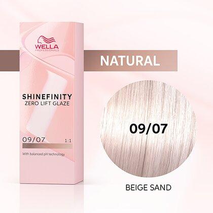 Shinefinity Zero Lift Glaze 09/07 Very Light Blonde Natural Brown (Beige Sand)