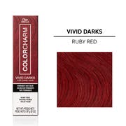 WELLA COLORCHARM VIVID DARKS Permanent Cream Color Ruby Red