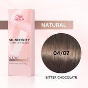 Shinefinity Zero Lift Glaze 04/07 Marrón Mediano Marrón Natural (Chocolate amargo)