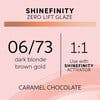 Shinefinity Zero Lift Glaze 06/73 Dark Blonde Brown Gold (Caramel Chocolate)