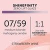 Shinefinity Zero Lift Glaze 07/59 Medium Blonde Mahogany Cendre (Strawberry Wine)